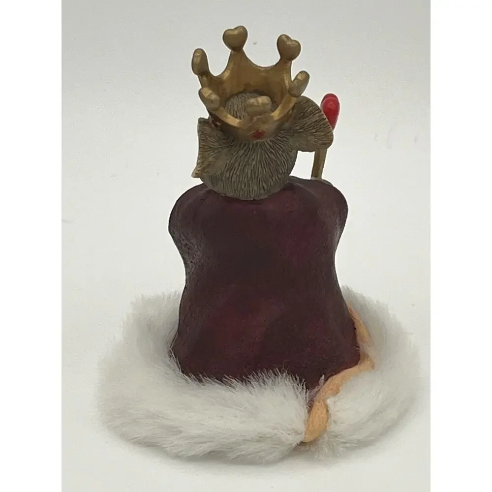 Charming Tails Queen of My Heart Mouse Figurine Fitz & Floyd 84/114 Heart Gift